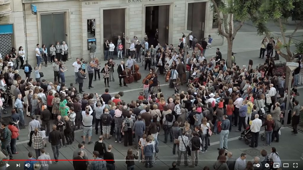 Beethoven symphony no.9 Flash Mob in 2012
